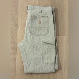 Carhartt Rugged Flex Rigby Dungaree Relaxed Fit Carpenter Pants Distressed